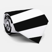 Fat B&W Stripes - Scenester Neck Ties Krawatte (Gerollt)