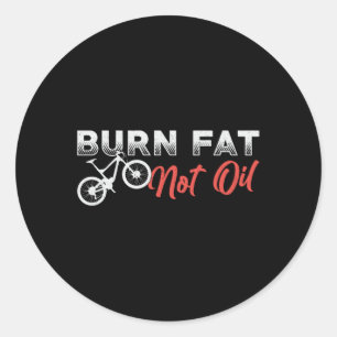 Fat Bike Brennen Fett Nicht Öl Bike Biker MTB Fatb Runder Aufkleber