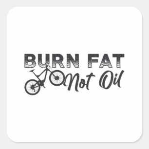 Fat Bike Brennen Fett Nicht Öl Bike MTB Biker Fatb Quadratischer Aufkleber