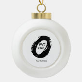 Fat Bike Keramik Kugel-Ornament (Vorderseite)