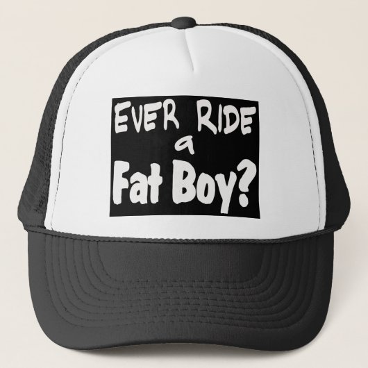 Fat Boy Fahrer Truckerkappe (Vorderseite)