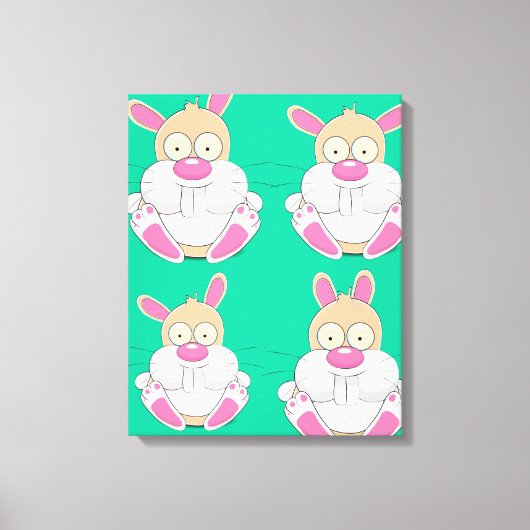 Fat Bunny Leinwanddruck (Vorderseite)