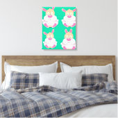 Fat Bunny Leinwanddruck (Insitu (Schlafzimmer))