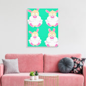 Fat Bunny Leinwanddruck (Insitu (Wohnzimmer))