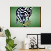 Fat Butted Zebra -Yardsign Poster (Heimbüro)