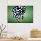 Fat Butted Zebra -Yardsign Poster (Küche)