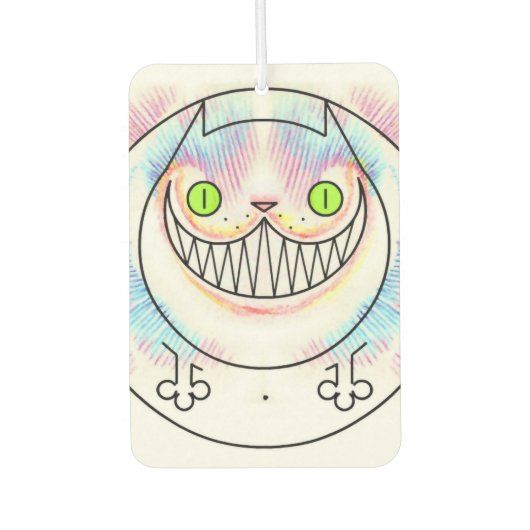 Fat Cat Cheshire Cat Air Freshener Autolufterfrischer (Vorderseite)