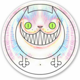 Fat Cat Cheshire Cat Custom-Cut Vinyl Sticker