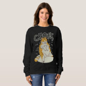 Fat Cat Chonk Scale Chonky Chubby Kitten Sarcasm Sweatshirt (Vorne ganz)