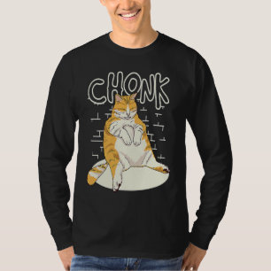 Fat Cat Chonk Scale Chonky Chubby Kitten Sarcasm T-Shirt