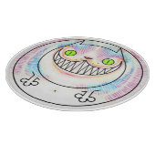 Fat Cat Happy Cat Cheshire Cat Grin Chopping Board Schneidebrett (Ecke)