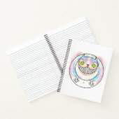 Fat Cat Happy Cat Cheshire Cat Spiral Notebook Notizblock (Innenseite)