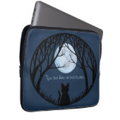 Fat Cat Laptop Sleeve personalisieren Katzenschlau (Vorne Rechts)