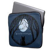 Fat Cat Laptop Sleeve personalisieren Katzenschlau (Vorderseite Links)