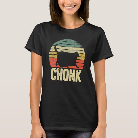 Fat Cat Meme Chonk Cat T-Shirt (Vorderseite)