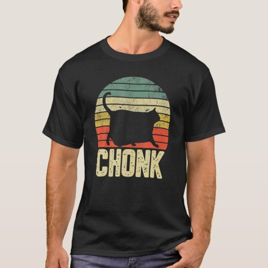 Fat Cat Meme Chonk Cat T-Shirt (Vorderseite)