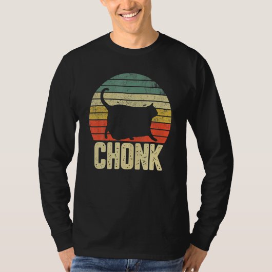 Fat Cat Meme Chonk Cat T-Shirt (Vorderseite)