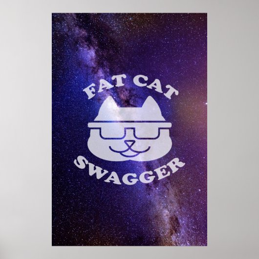 Fat Cat Swagger - Galaxy Edition Poster (Vorne)