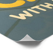 Fat Cat Welcome Bathroom Cc Poster (Ecke)