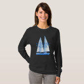 Fat Deer Key Florida Küstensegel T-Shirt (Vorne ganz)