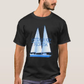 Fat Deer Key Florida Küstensegel T-Shirt (Vorderseite)