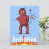 Fat Devil Einladung (Stehend Vorderseite)