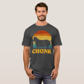 Fat Dog Chonk Eme Funny Retro Meme Dog Mom T-Shirt (Vorne ganz)