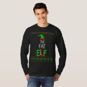 Fat Elf Familie Matching Ugly Sweater Christmas Pj T-Shirt (Vorne ganz)