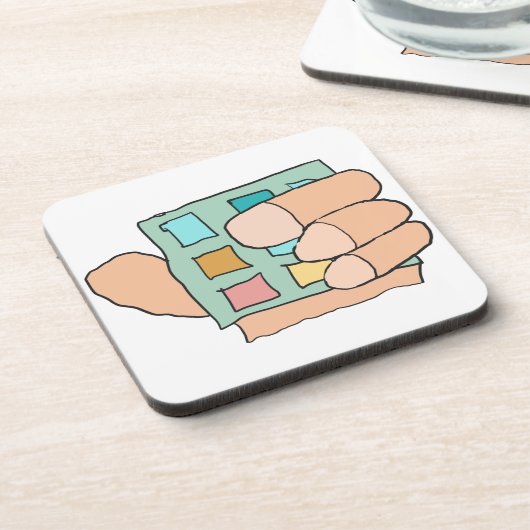 Fat Finger Getränkeuntersetzer (Linke Seite)