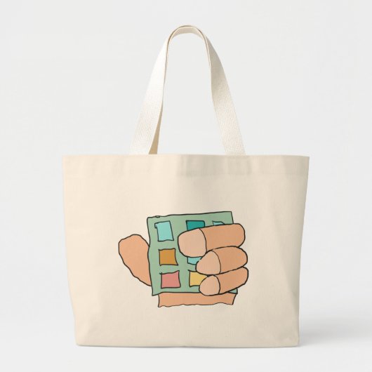 Fat Finger Jumbo Stoffbeutel (Vorne)