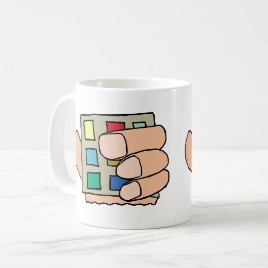 Fat Finger Kaffeetasse (Vorderseite Links)
