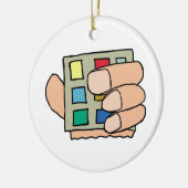 Fat Finger Keramik Ornament (Links)