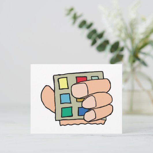 Fat Finger Postkarte (Stehend Vorderseite)