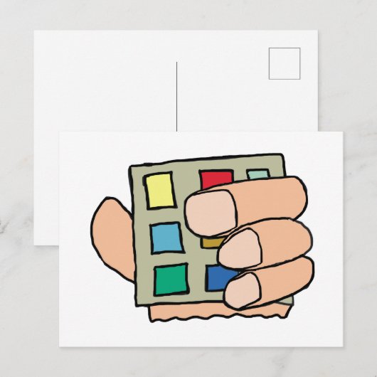 Fat Finger Postkarte (Vorne/Hinten)