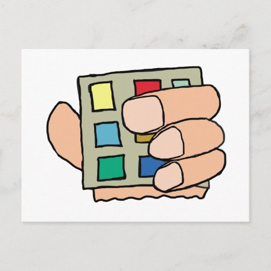 Fat Finger Postkarte (Vorderseite)