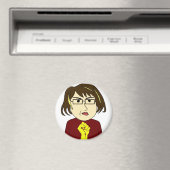 Fat Girl Fights Back Magnet (In Situ (Geschirrspüler))