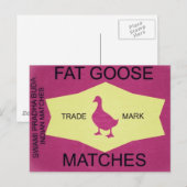 FAT GOOSE POSTKARTE (Vorne/Hinten)