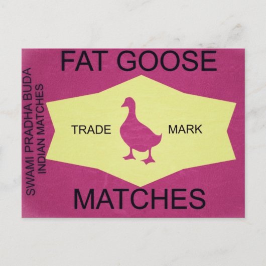 FAT GOOSE POSTKARTE (Vorderseite)