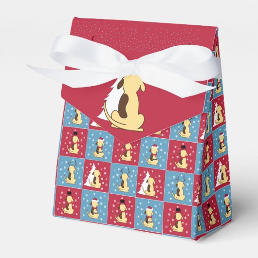 Fat Hund Weihnachtsgeschenk Zelt Box Geschenkschachtel (Vorderseite)