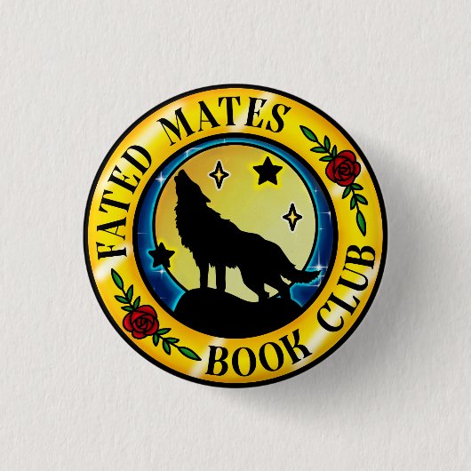 Fat Mates Book Club Abzeichen Button (Vorderseite)