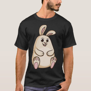 Fat Niedlich Chubby Rabbit Bunny T-Shirt