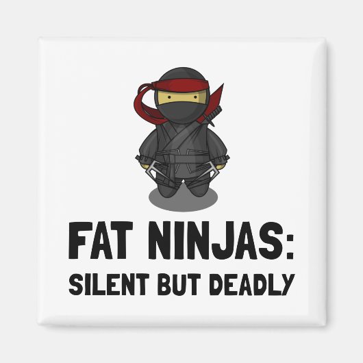 Fat Ninja Magnet (Vorne)