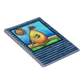 Fat Orange Bird Notizblock (Rechte Seite)