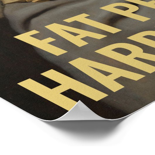 Fat People sind schwerer zu entschlacken - Funny Q Poster (Ecke)