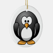 Fat Pinguin Cartoon Ornament (Rechts)