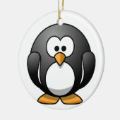 Fat Pinguin Cartoon Ornament (Links)