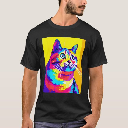 Fat Rainbow Cat T-Shirt (Vorderseite)