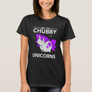 Fat Rhino Chubby Unicorn Rhinoceros Rettete The Ch T-Shirt