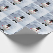 Fat Round Funny Tin Snowman Geschenkpapier (Ecke)