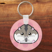 Fat Russian Zwarf Hamster Schlüsselanhänger (Vorderseite)